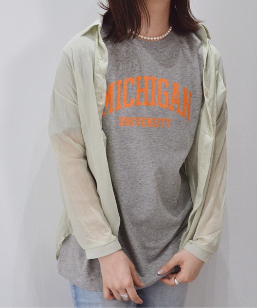 tシャツ 「spiritoso」MICHIGAN カレッジTシャツ レディース メンズ | spiritoso | 20