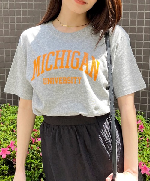 tシャツ 「spiritoso」MICHIGAN カレッジTシャツ レディース メンズ | spiritoso | 23
