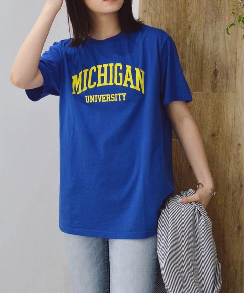 tシャツ 「spiritoso」MICHIGAN カレッジTシャツ レディース メンズ | spiritoso | 25