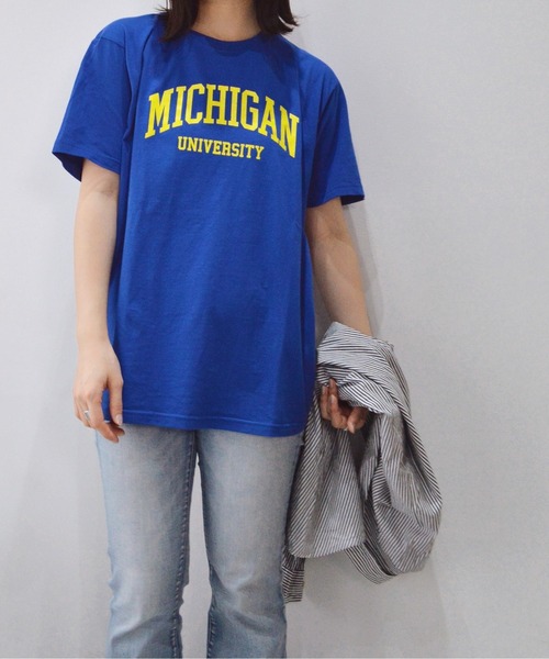 tシャツ 「spiritoso」MICHIGAN カレッジTシャツ レディース メンズ | spiritoso | 26