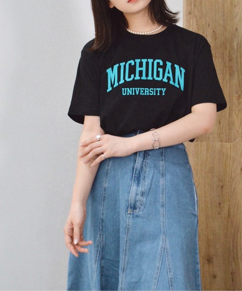 tシャツ 「spiritoso」MICHIGAN カレッジTシャツ レディース メンズ | spiritoso | 29