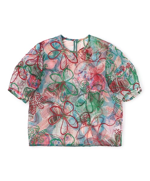 「TOMORROWLAND collection」 半袖ブラウス 36 グリーン系その他 レディース