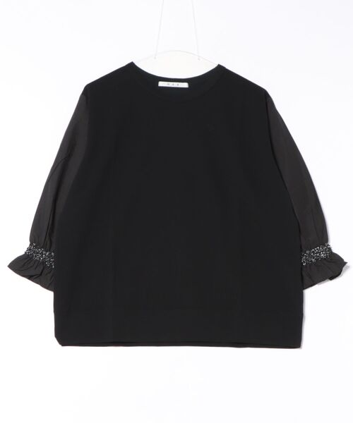 tシャツ ロゴ刺繍ドライタッチインレー＋ナイロンコットンペーパーローンカットソー レディース ロゴ刺繍ドライタッチインレー+ナイロンコットンペーパーローン