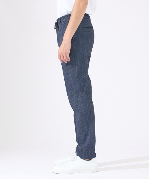 【ネイビー】【セットアップ対応 / 軽量 / ハイパーストレッチ】ワッシャー プリント ジャ セットアップ対応 / 軽量 / ハイパーストレッチ】ワッシャー プリント