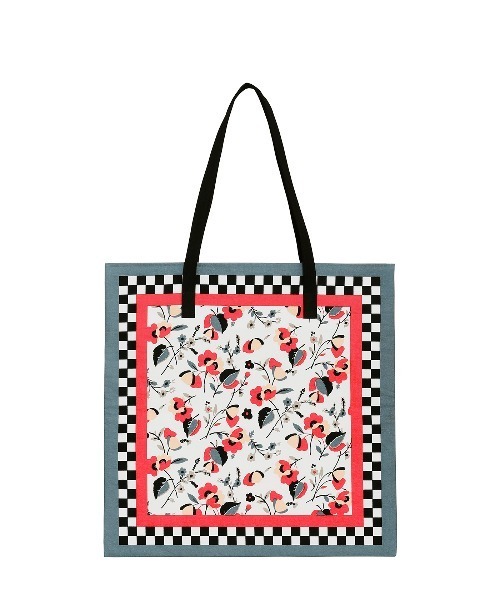 MARNI マルニ トートバッグ 白x赤等(総柄) - 2108425Y0047 マルニ トートバッグ ショルダーバッグ[品番：AXEB0025107