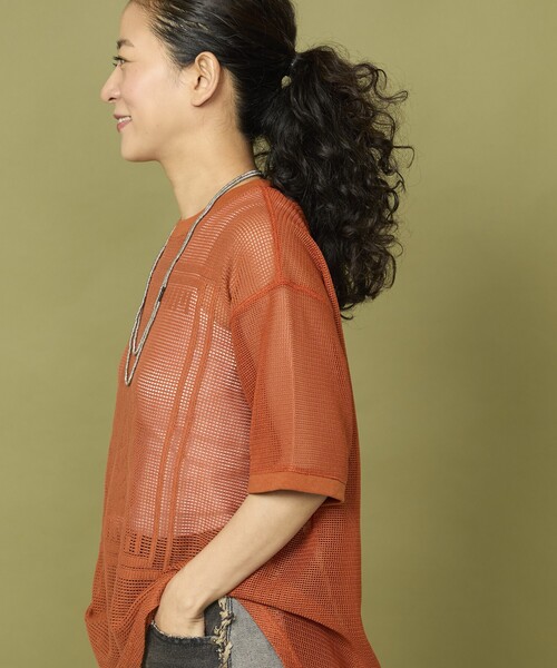 tシャツ Freada/フリーダ メッシュ フラワー Tシャツ レディース Freada tシャツ Freada/フリーダ メッシュ フラワー Tシャツ