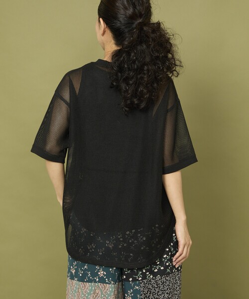 tシャツ Freada/フリーダ メッシュ フラワー Tシャツ レディース Freada tシャツ Freada/フリーダ メッシュ フラワー Tシャツ