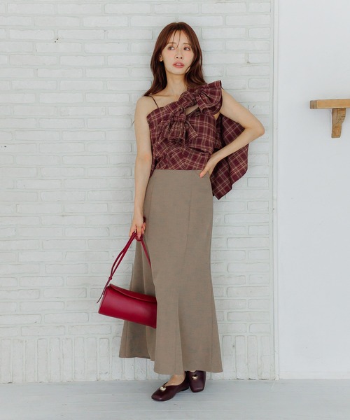 mysty woman（ミスティウーマン） ブラウス シャツ オンブレーチェック