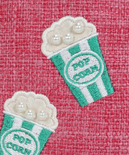 あーさん◆ポスカ16点+多目的ポーチ ポップコーン MIAN（ミアン） ポーチ ポップコーン刺繍スクエアポーチ「詳細動画あり