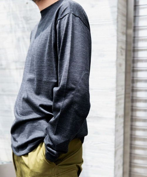 [韓国大人気] メンズ ロングスリーブ ニット 全3色 セーター ニット メリノウールロングスリーブTシャツ(MEN) 全3色