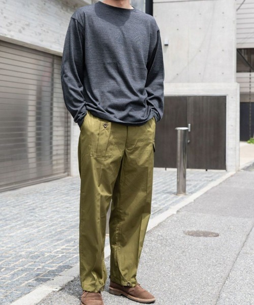 [韓国大人気] メンズ ロングスリーブ ニット 全3色 セーター ニット メリノウールロングスリーブTシャツ(MEN) 全3色