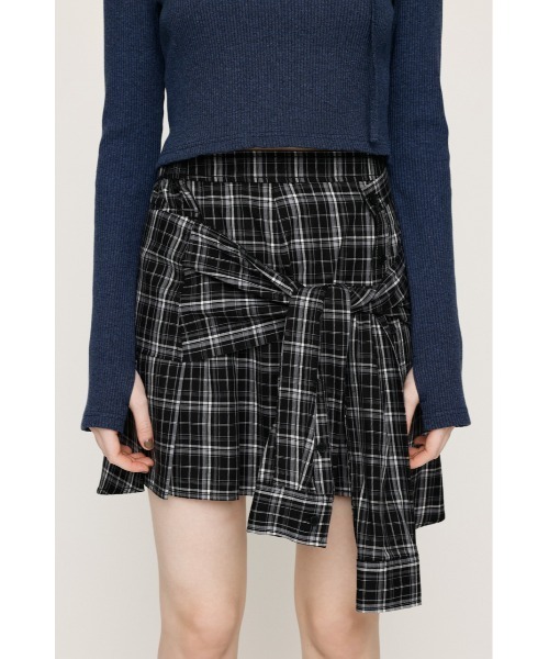 SLY（スライ） スカート REMAKE LIKE CHECK S/SK リメイクライク