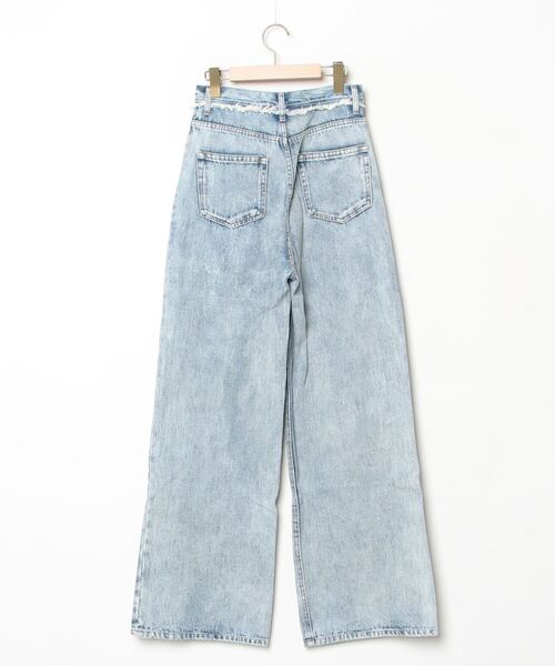 「EMODA」 加工デニムパンツ MEDIUM ライトブルー レディース