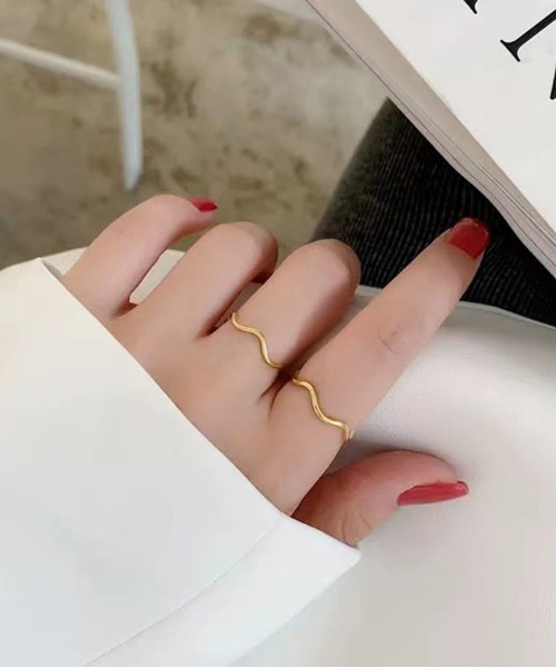 指輪 リング ウェーブリング レディース : ZOZOTOWN Yahoo!店 - 通販