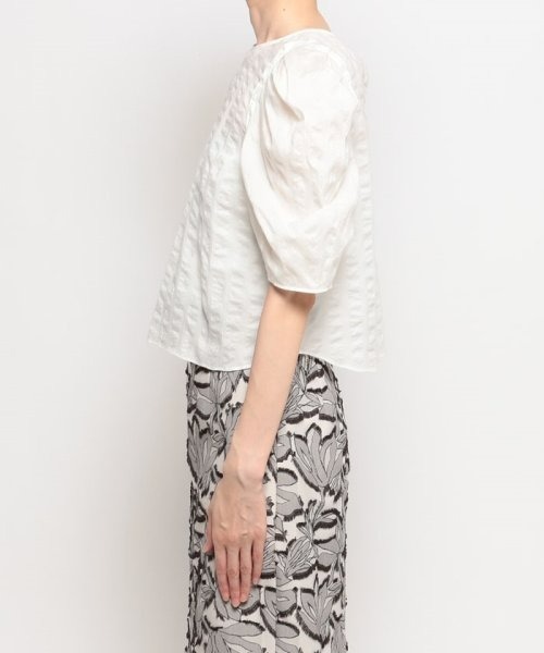 「allureville」 半袖ブラウス 2 サックスブルー レディース_画像3