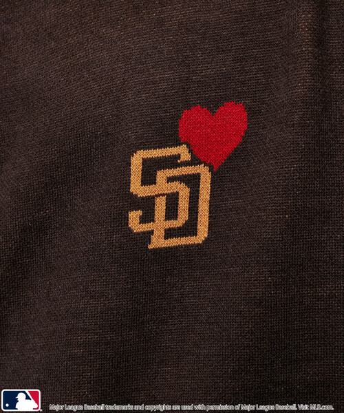 MLB セーター ニット MLB/メジャーリーグベースボール 別注 HEART LOGO