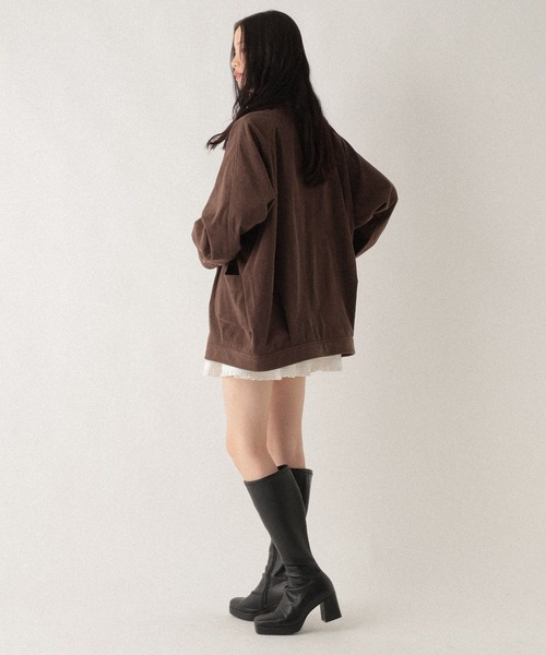 Heather ブルゾン アウター コーデュロイミドルジャケット 595948