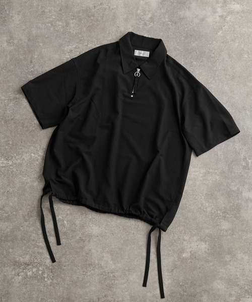 「ADRER」 半袖シャツ S ブラック メンズ_画像2