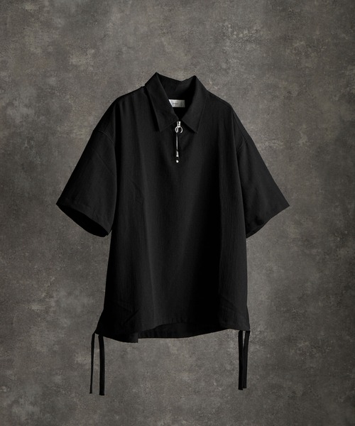 「ADRER」 半袖シャツ S ブラック メンズ_画像5