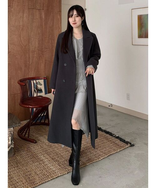 mercuryduo ウールチェスターコート　ホワイト mercuryduo ウールチェスターコート ホワイト 【公式通販】