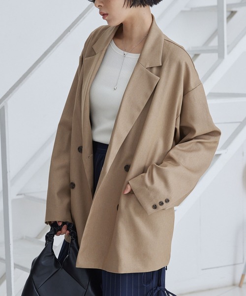 MONO-MART ジャケット テーラードジャケット ダブルブレスト