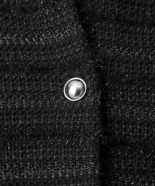 green label relaxing カーディガン ミックスツイードライク ノー