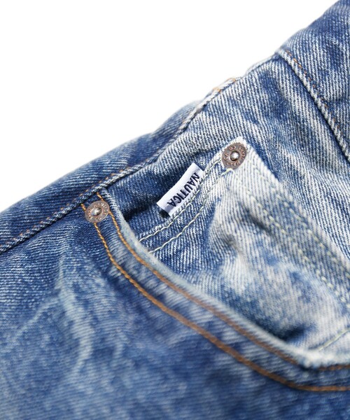 「NAUTICA」 デニムハーフパンツ LARGE ネイビー メンズの画像
