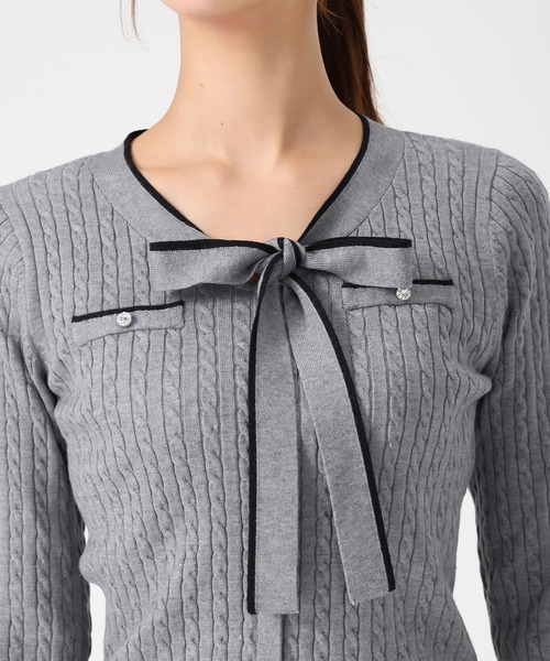 MISCH MASCH（ミッシュマッシュ） ニット セーター 2025秋冬新作 配色