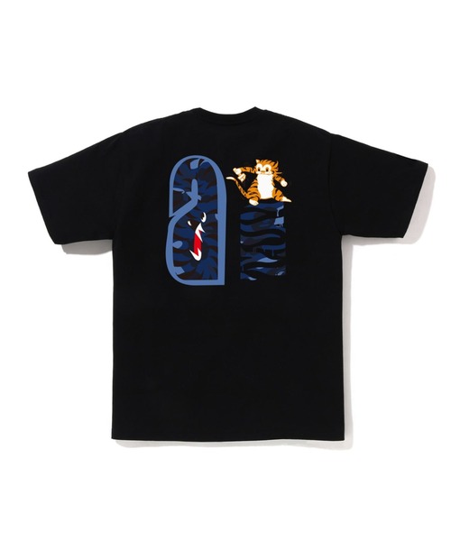 A BATHING APE（アベイシングエイプ） tシャツ COLOR CAMO TIGER SHARK