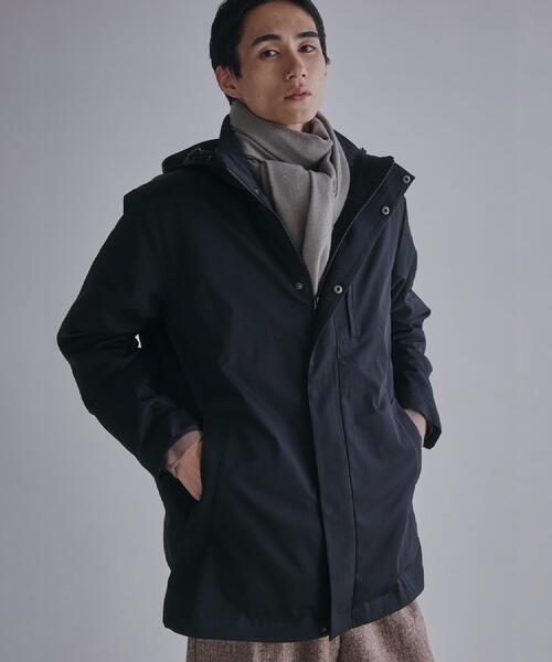 ジャケット・アウター TJKM1018 THE SHOP TK コート ジャケット 「3WAY」中綿ライナー付カルゼコート