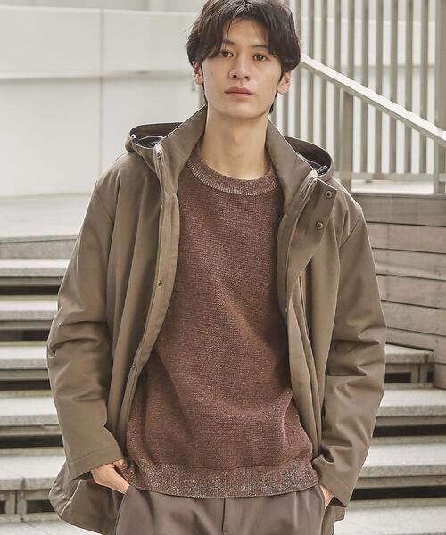 ジャケット・アウター TJKM1018 THE SHOP TK コート ジャケット 「3WAY」中綿ライナー付カルゼコート