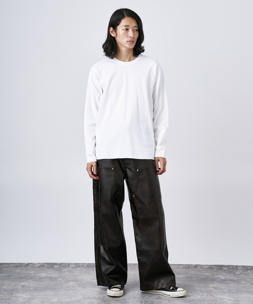 B.C STOCK（ベーセーストック） tシャツ 裏起毛 ハニカムサーマル