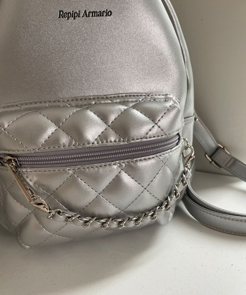 repipi armario（レピピアルマリオ） リュック チェーンキルトフェイク