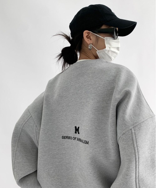 mushwear（マッシュウェア） トレーナー スウェット ミニマルロゴ 
