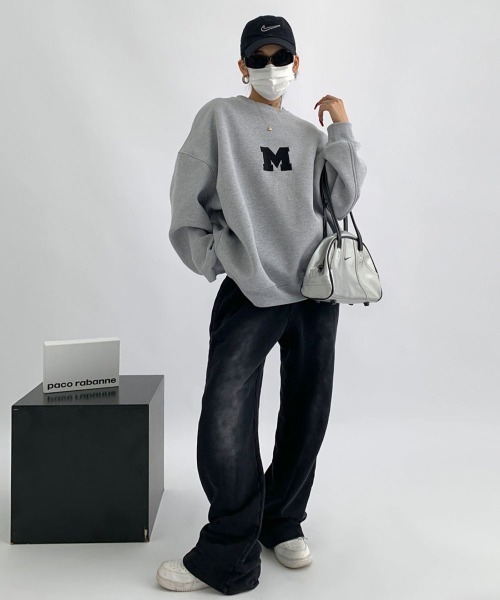 mushwear（マッシュウェア） トレーナー スウェット ミニマルロゴ 