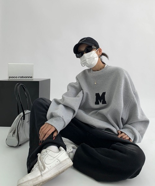 mushwear（マッシュウェア） トレーナー スウェット ミニマルロゴ 