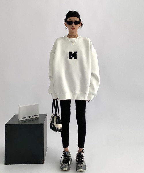 mushwear（マッシュウェア） トレーナー スウェット ミニマルロゴ 