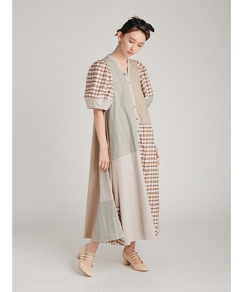 「FURFUR」 半袖ワンピース FREE ブラック レディース_画像3