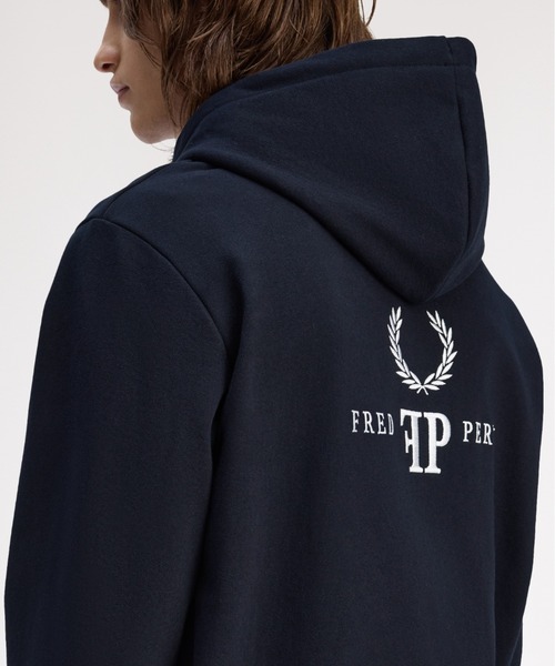 FRED PERRY（フレッドペリー） パーカー Monogram Hooded Sweatshirt