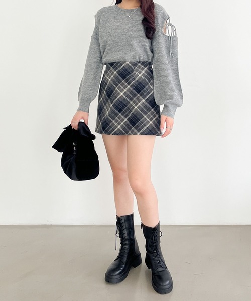 「Heather」 長袖ニット FREE アイボリー レディース_画像7