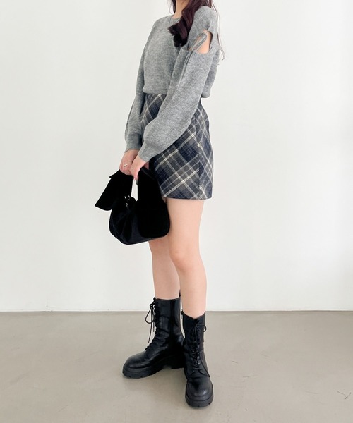 「Heather」 長袖ニット FREE アイボリー レディース_画像8