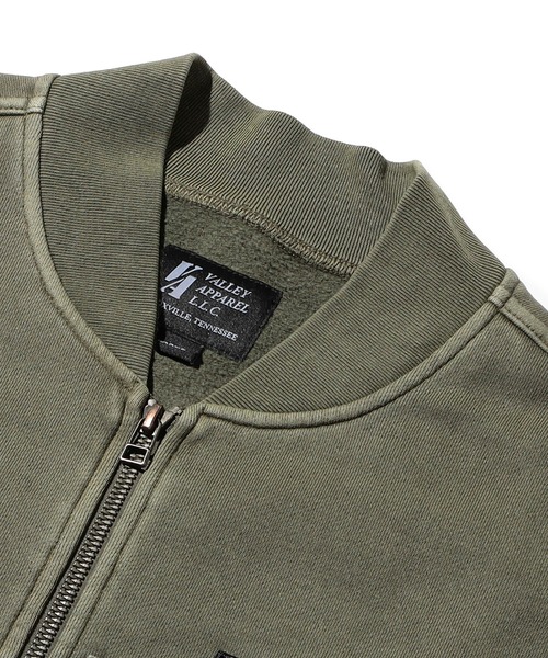 VALLEY APPAREL（バレイアパレル） パーカー ジャージパッチドMA-1