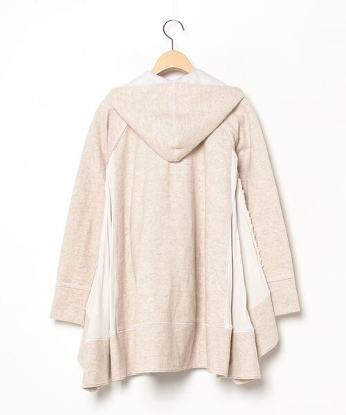 「REKISAMI」 ジップアップパーカー 36 ベージュ レディース_画像2