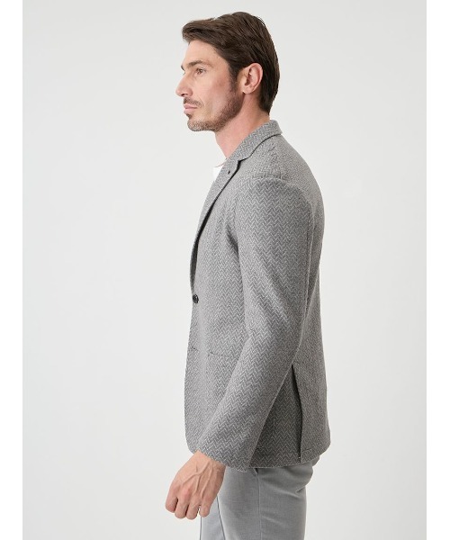 ジャケット テーラードジャケット 「The First Class」Ｔ．Ｇ．ＦＡＢＩＯ ３ＤヘリンボンJACKET メンズの画像