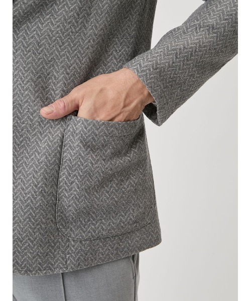 ジャケット テーラードジャケット 「The First Class」Ｔ．Ｇ．ＦＡＢＩＯ ３ＤヘリンボンJACKET メンズの画像