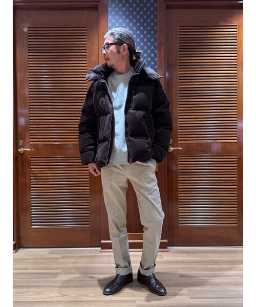 【Vintage】1980s Brooks Brothers コーデュロイダウン ウォーム感のあるコーデュロイ生地を用いたダウンコートは、シンプルな