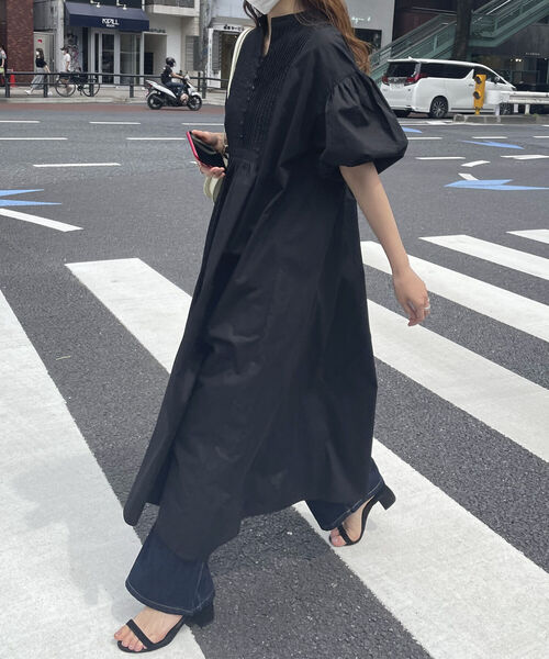 fredy emue（フレディエミュ） 7分袖ワンピース 38 ブラック