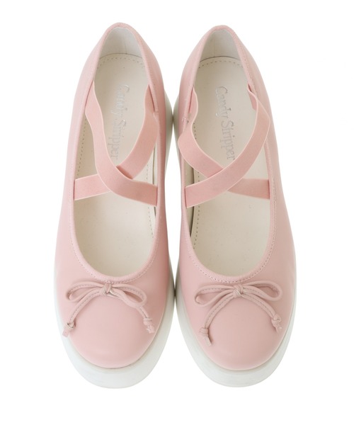 Candy Stripper ブラック バレエシューズ Lサイズ Candy Stripper（キャンディーストリッパー） シューズ L ブラック