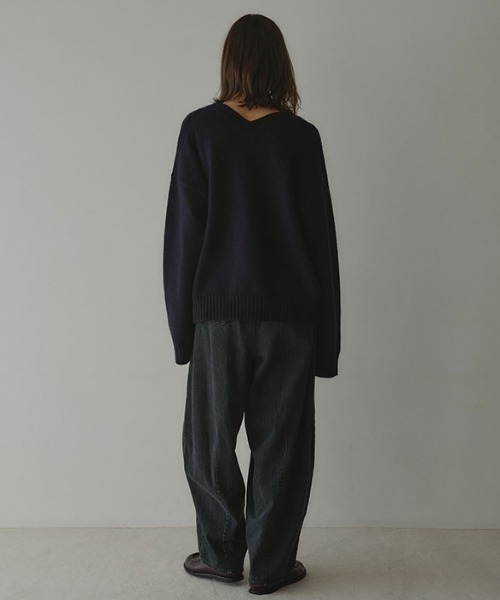 ETRE TOKYO 25AW カーヴィータックデニムパンツ ブラック M ETRE TOKYO（エトレトウキョウ） ジーンズ デニム デニムパンツ