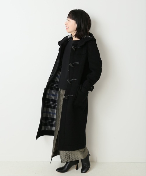 [LONDON TRADITION] полупальто "даффл коут" 36 черный женский 